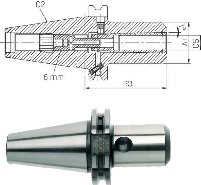 Slika Spannfutter HG01 lang ISO 7388-1 AD/AF 40x 2- 8