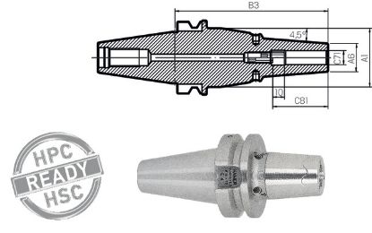 Slika Schrumpffutter Power ZG200 ISO 7388-2 JD/JF  50x06 HAIMER