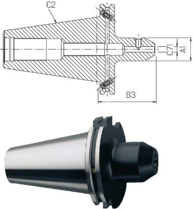 Slika Weldon-Spannfutter kurz KKB ISO 7388-1 AD/AF  40x32 PREMUS
