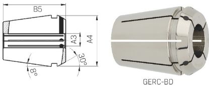 Slika Spannzange GERC-11 D Protect ISO15488-B    05,00mm  FAHRION