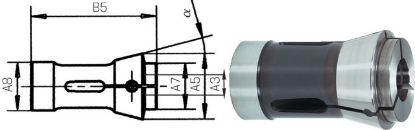 Slika Druckspannzange 173-E, rund DIN 6343-R4   27,50mm  FAHRION