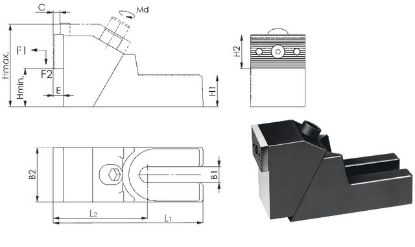 Slika ČELJUSTI VPENJALNE-STABILNE Vel.65mm AMF                                        