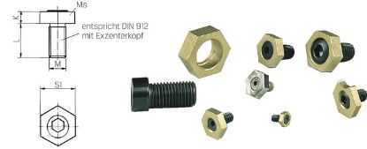 Slika VIJAK EKSCENTRIČNI-ZATEŽNI M12x1,75 (1 gar = 8 kos)