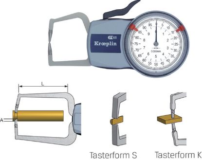 Slika Schnelltaster Aussen ODITEST mechanisch,IP65,  0 - 20 mm