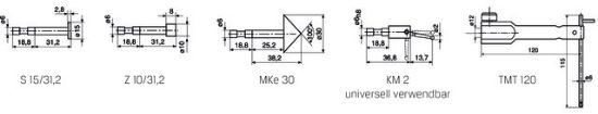 Scheibenmesseinsatz 6 mm, für 817 CLM