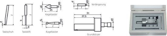 Universal Messtaster Satz CXt3