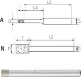 Slika BRUS DIAMANTNI D6,0x6mm D126 - srednji