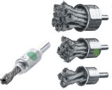 Slika Pinselbürste gezopft, rostfrei 6 mm-Schaft, D=19 mm/0,15 mm