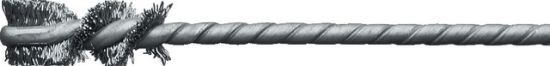 Schaft-Rohrbürste fein Stahldraht 0,12 mm