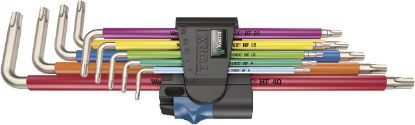 Slika TORX-Stiftschlüssel mit Halte- funktion, farbmarkiert, 9tlg.