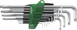 Slika KLJUČ KOTNI TORX v 13-delni gar. (T5-T45) dolgi, s titanovo posrebritvijo proti 