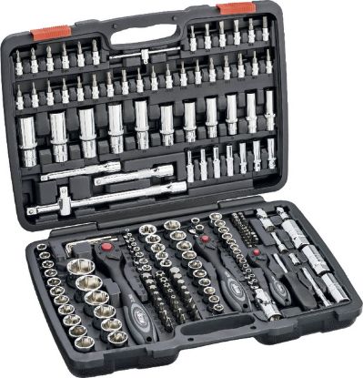 Slika KLJUČI NASADNI v 172-delni gar. 1/4", 3/8", 1/2" - v kovčku