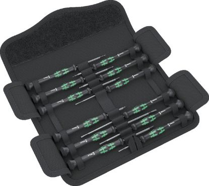 Slika IZVIJAČI ZA ELEKTRONIKE ploščati, križni, Hex-Plus,Torx, v 12-delni garnituri