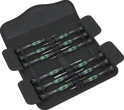 Slika IZVIJAČI ZA ELEKTRONIKE ploščati, križni, Hex-Plus,Torx, v 12-delni garnituri