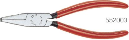Slika KLEŠČE PLOŠČATE s kratkimi čeljustmi 160mm (ročaji prevlečeni s plastiko) KNIPEX