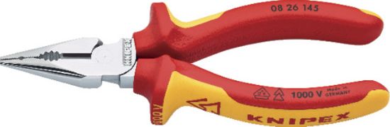 KNIPEX-VDE-Spitzkombizange verchromt m. Mehrkomp.-Hüllen