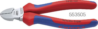 Slika KNIPEX-Seitenschneider, verchromt, Mehrkomp.hüllen