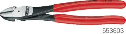 Slika KLEŠČE ŠČIPALNE STRANSKE 200mm - polirane (plastificiran ročaj)