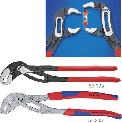 Slika KNIPEX-Wasserpumpenzange Kopf verchr., Mehrkomp.hüllen