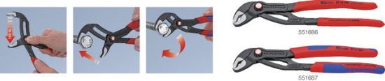 KLEŠČE DIN8976 250mm - vodne Cobra QuickSet KNIPEX     
