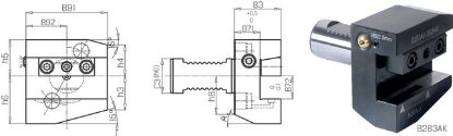 Slika Werkzeughalter R-L,kurz,IK,KKS DIN69880B2B3-30x20x40 PREMUS