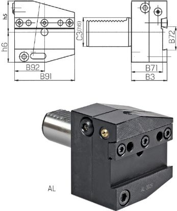 Slika Werkzeughalter links verstell. DIN69880 ALx30x26x44 PRETEC