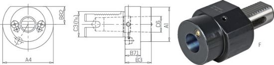 Werkzeughalter für Morsekegel DIN69880 Fx16xMK1x61 PRETEC