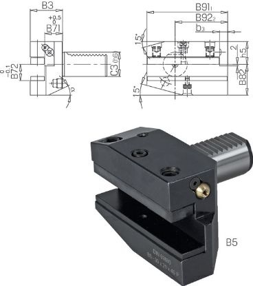 Slika Werkzeughalter rechts lang DIN69880 B5-20x16x30 PRETEC