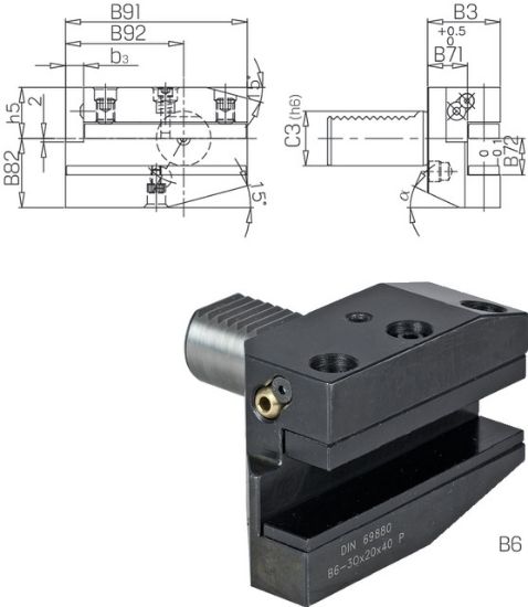 Werkzeughalter links lang DIN69880 B6-16x12x24 PRETEC