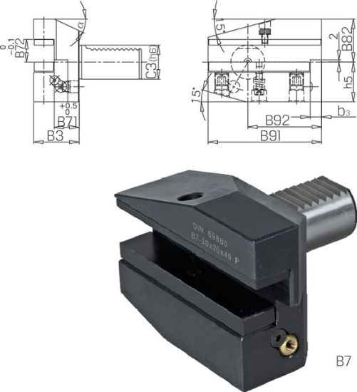 Werkzeughalter rechts lang DIN69880 B7-16x12x24 PRETEC
