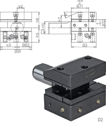 Slika DRŽALO VDI DIN69880 D2 40x25x72mm    