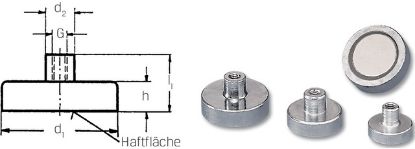 Slika MAGNET D16/60N - ploščati SmCo