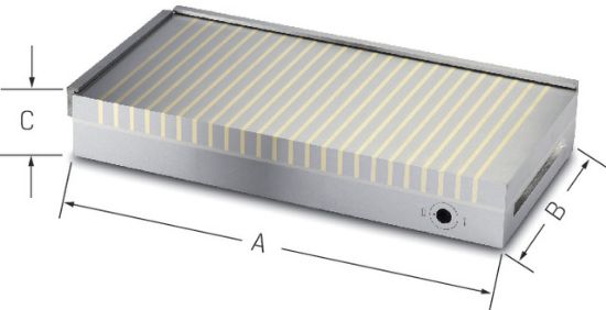 Permanent-Magnet-Spannplatte Abm.: 250x150x 60 mm