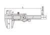 MERILO POMIČNO DIGITALNO 150mm/R DIN862 (0,01/0,0005") INSIZE