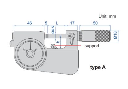 Slika Mikrometer zunanji z uro DIN 863 3332