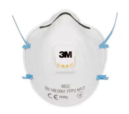 Slika 8822,RESPIRATOR 8822 FFP2 Z VENTILOM - PROTIPRAŠNI                              