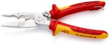 Slika Electric installation pliers chrome-plated multi-component handles