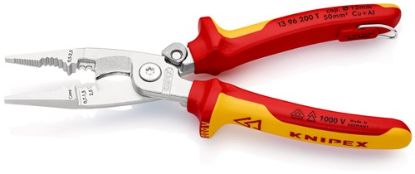 Slika Electric installation pliers chrome-plated multi-component handles