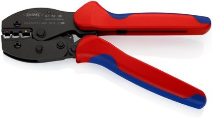 Slika KLEŠČE ZA STISKANJE IZOLIRANIH KABELJSKIH ČEVLJEV 0,5-6 (AWG 20-10)mm2 487g KNIP