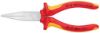 Long-nose pliers chrome-plated head, long, flat