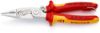 Electric installation pliers chrome-plated multi-component handles