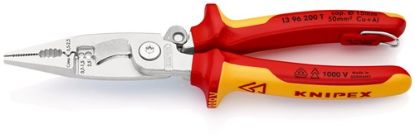 Slika Electric installation pliers chrome-plated multi-component handles