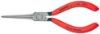 Needle-nose pliers straight black atramentised