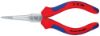 Needle-nose pliers 45 deg angled chrome-plated