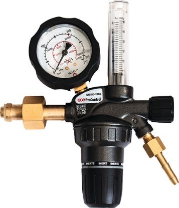 Slika VENTIL REDUCIRNI za Argon/CO2 z enojnim merilnikom DIN477 16l/min (z zaščito pre