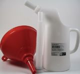 Slika LIJAK D200mm v garnituri z posodo za polnjenje 2L in gibljivo cevjo (za goriva, 