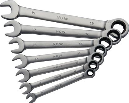 Slika 7-delna GARNITURA ključev z ragljo SW(8-19mm)