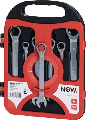 Slika 7-delna GARNITURA ključev z ragljo SW(8-19mm)