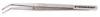 College tweezers curved, nickel-plated