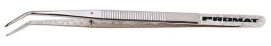 College tweezers curved, nickel-plated